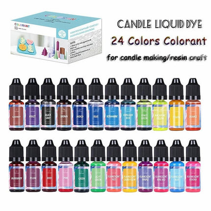 24Colors Candle Pigment Colorant Coloring Agent For DIY Candle Soap Bath Bomb