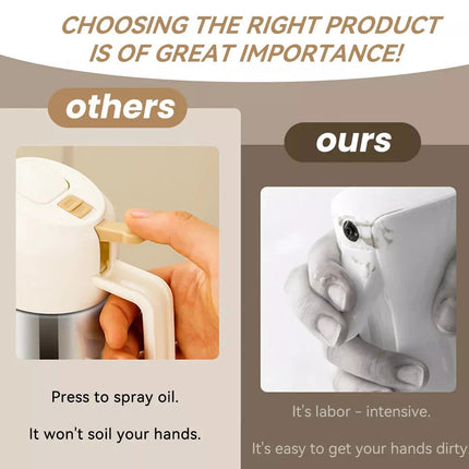 2 in 1 Baking Oil Sprayer Kitchen Tool BBQ Spray Bottle Olive Dispenser Cooking 360ml