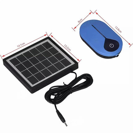 Auto Day/Night Solar Powered Oxygenator Air Pump Oxygen Aerator Fish Pond Pool