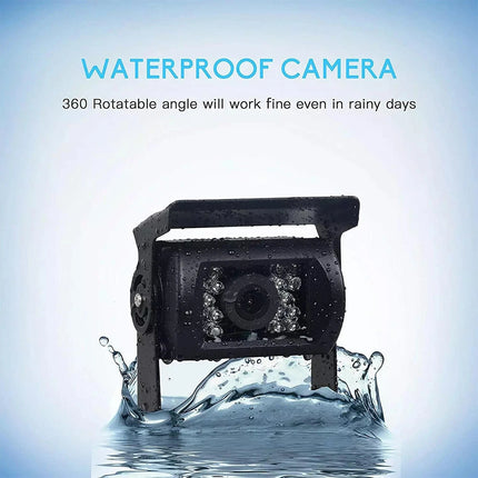 4 PIN Heavy Duty CCD Color Rear View Camera Waterproof IR Night Vision For Truck