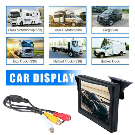 5" Reverse Camera Wireless Reversing Cam Car Truck Caravan 12V Rear Monitor View