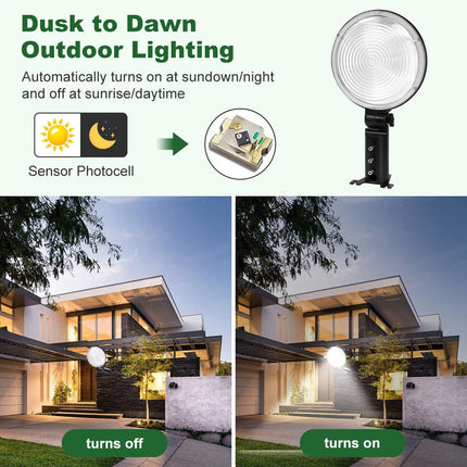 LED Yard Street Outdoor Security Light Dusk to Dawn Waterproof Flood light Shell