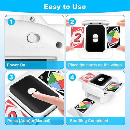 Automatic Card Shuffler and Dealer Machine Rechargeable Deal Poker Sorter