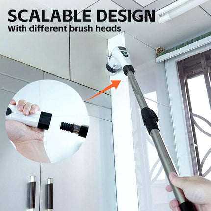 9 In 1 Electric Spin Scrubber Turbo Scrub Cleaning Brush Cordless Rechargeable