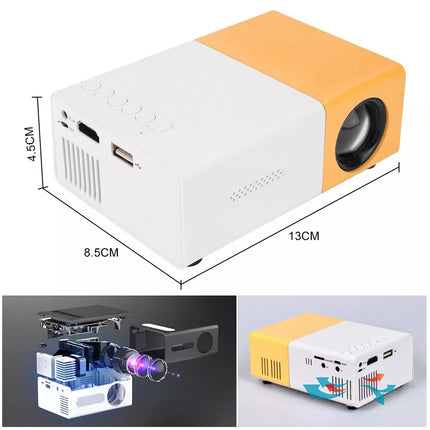 Mini Projector HDMI USB LED HD 1080P Home Cinema Portable Pocket Projector Home
