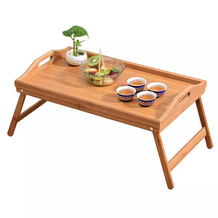 Wooden Bamboo Folding Tray Bamboo Fpld Up Lap Tray Tea Coffee Table Breakfast