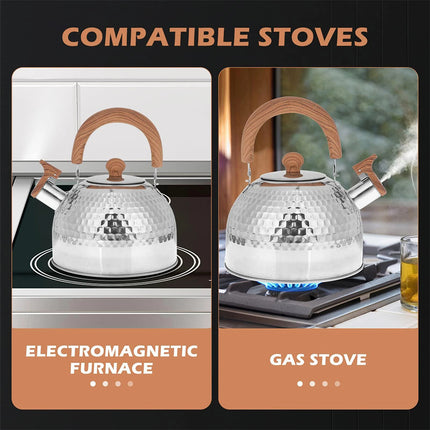 Tea Kettle Whistling 2L Tea Pot for Stove Stove Top Whistling Tea Kettle helpful