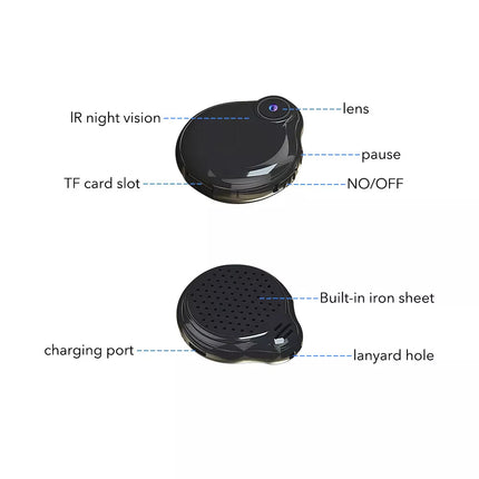 Small WIFI Camera Video Recorder HD1080P Necklace Wearable Pendant Webcam Camera