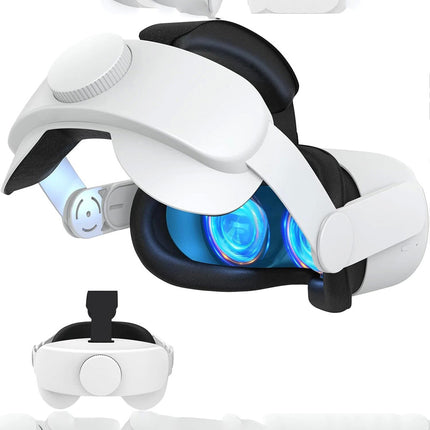 For Oculus Quest 2 Adjustable Comfort Support Light Weight Design VR Head Strap