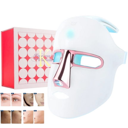 7 Colour LED Photon Face Mask Light Neck Rejuvenation Skin Wrinkle Therapy