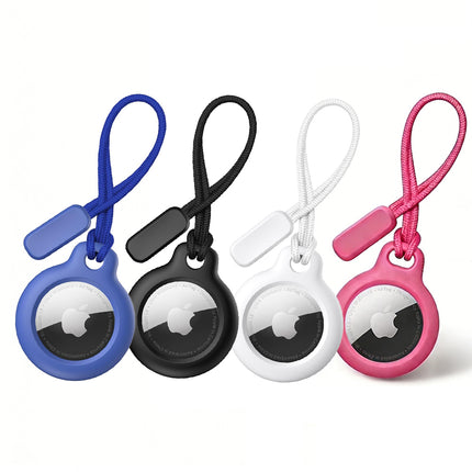 4 Packs Apple AirTag Lanyard Plastic Case Protector Cover