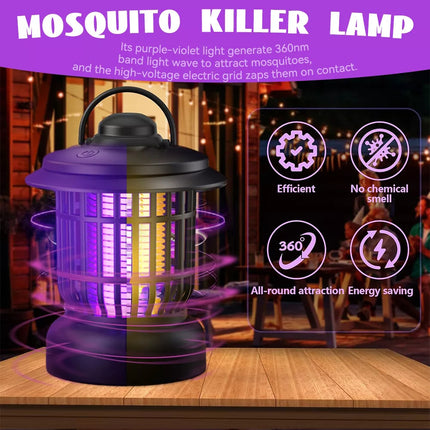 Mosquito Catcher Lamp Insect Killer Electric LED Light Fly Bug Zapper Trap USB