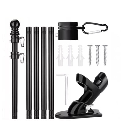 1.8M Flag Pole Kit for House Stainless Steel Flag Pole Holder Outdoor Wall Mount