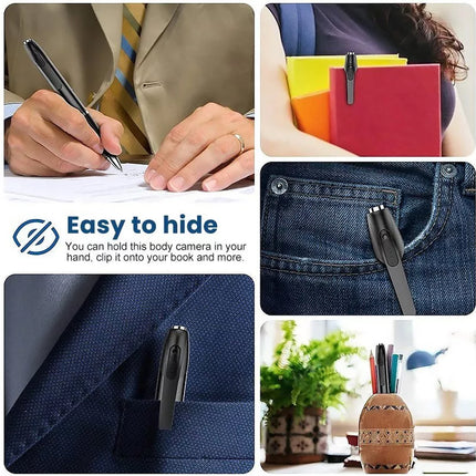 1080P HD Clip On Mini Hidden Camera Pen Video Recorder Cam DV DVR Camera Pen + 64G
