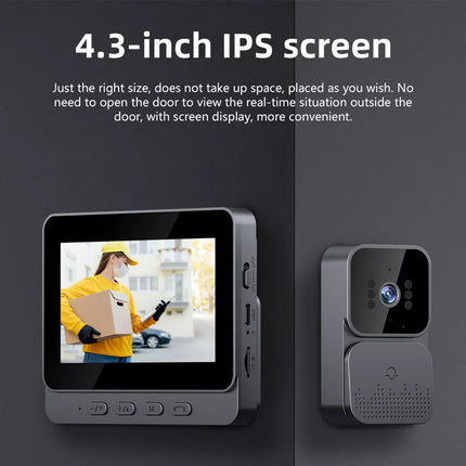 Wireless Video Door Bell WiFi Phone Intercom System with Monitor Doorbell Camera