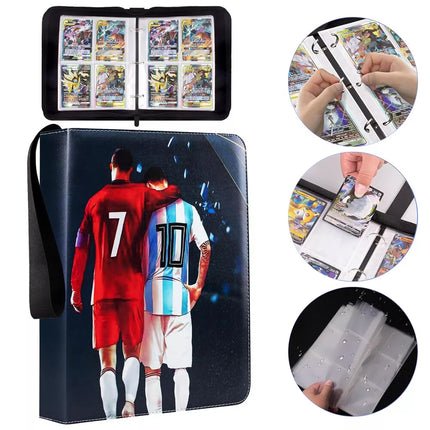 Soccer Football Star Player Card Box Album Holder Cards Album Binder 400 Slots Collection