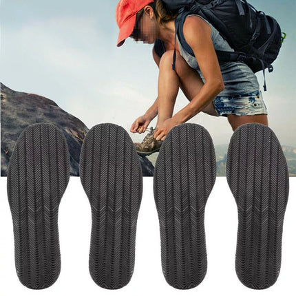 2Pair Shoe Soles Repair Slip Sole Grip Rubber Pads DIY Anti-Slip Shoe Repair Kit