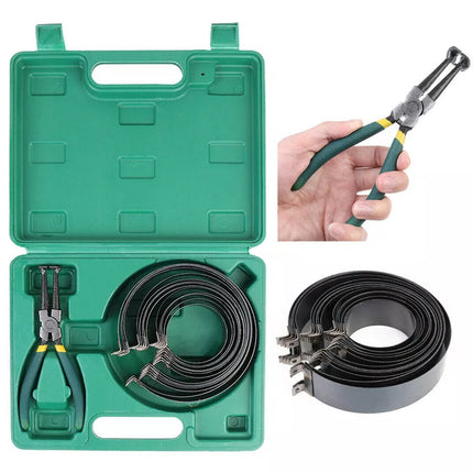 Auto Engine Piston Ring Compressor Plier Set Repair Car Tools 14 Clamp 62-145mm