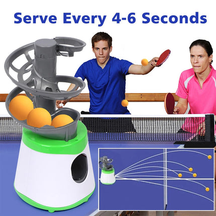 Portable Table Tennis Ball Machine Launcher Auto Ping Pong Robot Equip For Gift