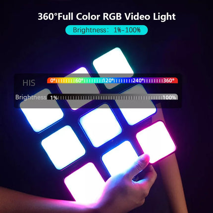 Rgb LED Mini Video Light On-Camera Fill Light (2500K-9500K)