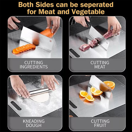 3 Pack Titanium Cutting Board 100% Pure Titanium Chopping Board Set for Kitchen