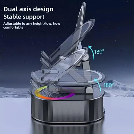 3-In-1 Phone Holder Inductive Bluetooth Speaker Holder 360°Rotating Folding Gift