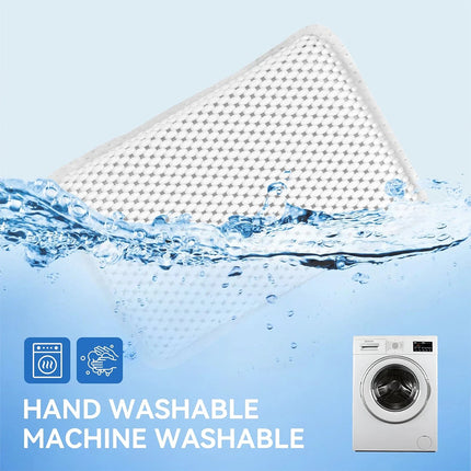 Spa 3D Mesh Bath Pillow Breathable Bathtub Cushion Neck Back Support Tub Suction