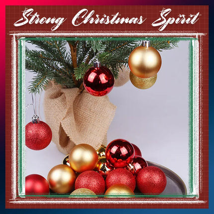 Christmas Xmas Party Wedding Tree Baubles Balls Hanging Ornament Decorations 6cm