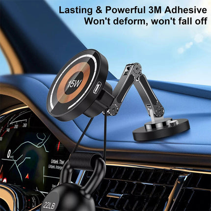 For MagSafe Car Mount Charger 15W Magnetic Phone Charger Holder for iPhone 15 14