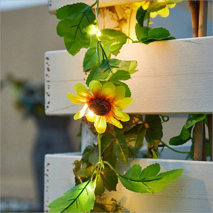 Fairy Lights Solar Fairy String Lights 10M 100 LED Ivy Vine Leaves Flower Garden