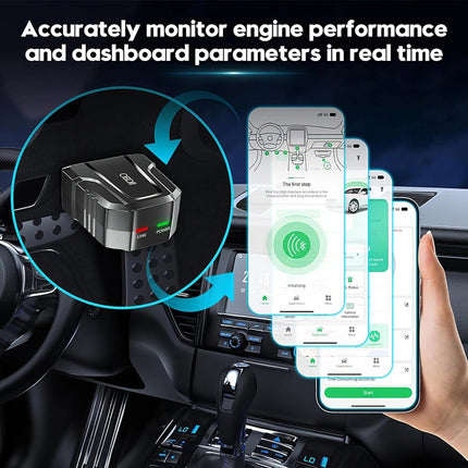 Scanner Reader Bluetooth Wireless Auto Diagnostic Scaner for iOS Android
