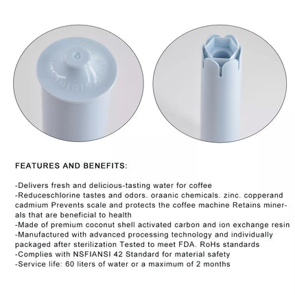 3Pack Water Filter for Jura Clearyl/Claris Blue Capresso Clearyl Coffee Machine