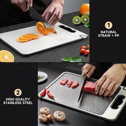 Titanium Double-Sided Cutting Boards Titanium Chopping Board For Kitchen Camping