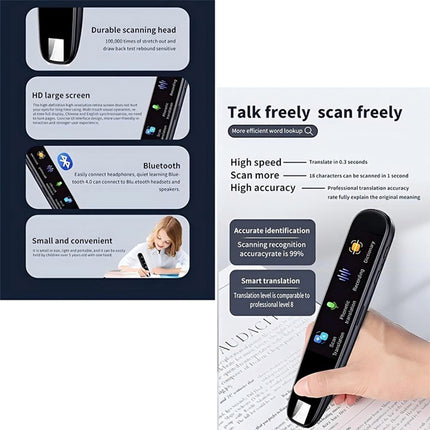 Translation Pen Smart Scan Text Reading Pen 112 Voice Language Translator Device