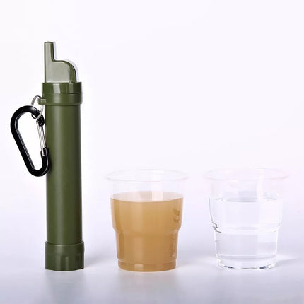 Portable Water Filter Straw Purifier Emergency Life Survival Outdoor Camping
