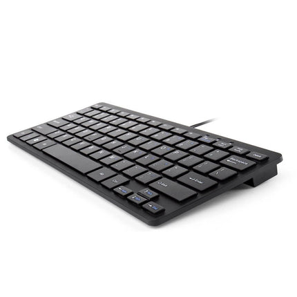 Ultra Slim USB Keyboard BLACK Wired Computer Mini Keyboard for Apple PC