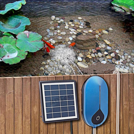 Auto Day/Night Solar Powered Oxygenator Air Pump Oxygen Aerator Fish Pond Pool