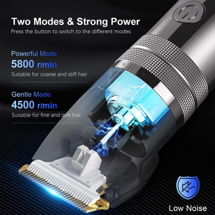 Professional Electric Hair Clippers Men Rechargeable Beard Trimmer Haircut Kits