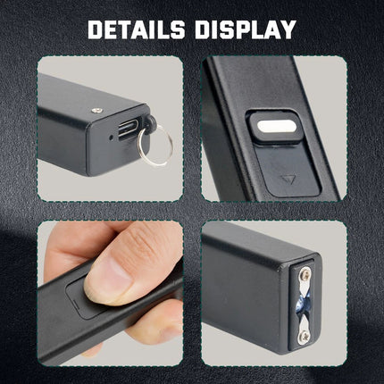 Mini Arc Lighter Portable Electric Flashlight Tool Shock Device Rechargeable