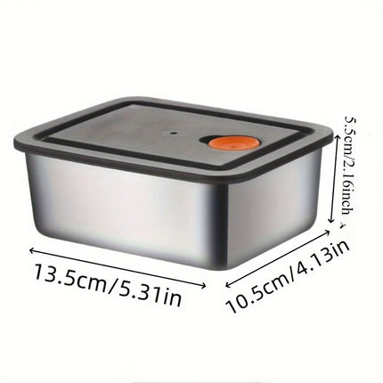 Stainless Steel Food Storage Containers Airtight Lid for Lunch Picnic Travel