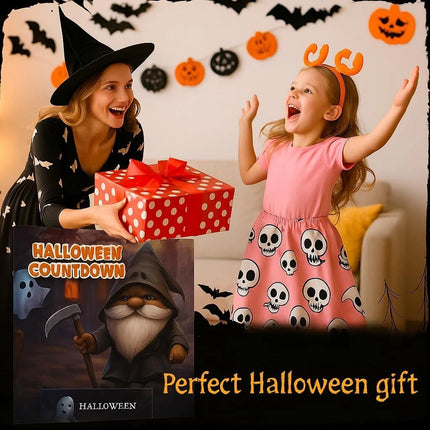 Halloween Gnome Advent Calendar with 31 Gnome Plush Toy Gonk Countdown Calendar A 24 Days(24 Gnomes)