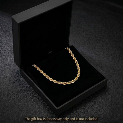 Chain Link Curb Necklace Men Women Stainless Steel Gold