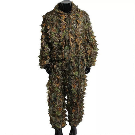 3D Leaf Camouflage Hunting Ghillie Suit Camo Sniper Jungle Woodland Clothes Set