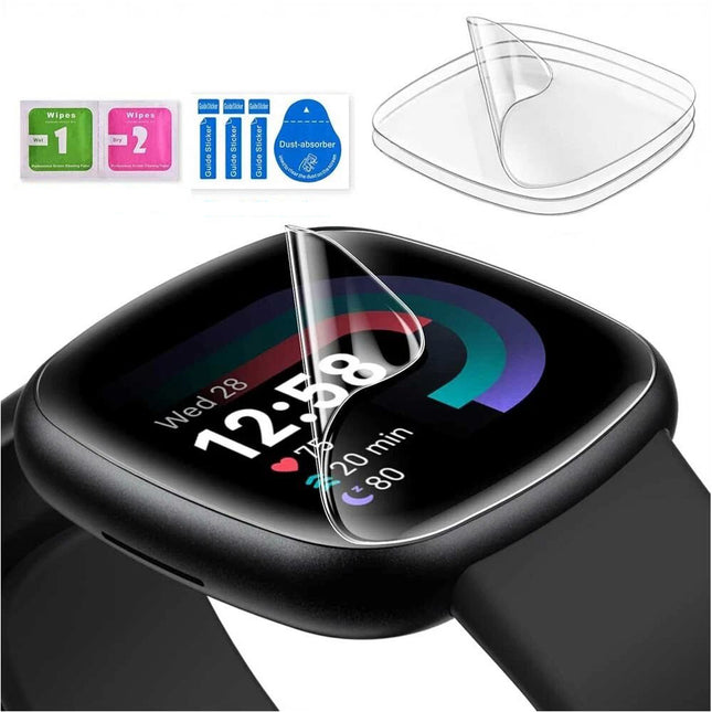 3PCS For Fitbit Versa Watch Screen Protector Versa 2 3 4 Sense 2 Hydrogel Film