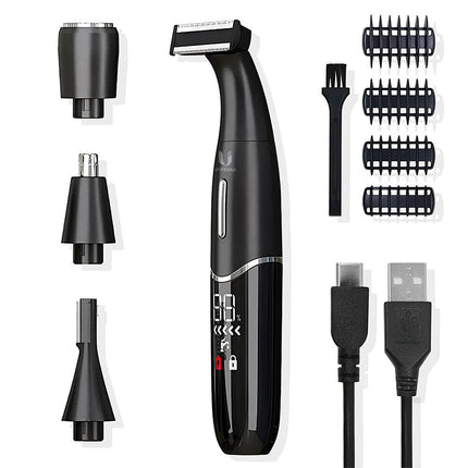 4 In 1 Rechargeable Hair Beard Eyebrow Ear Nose Shaver Trimmer Electric Set