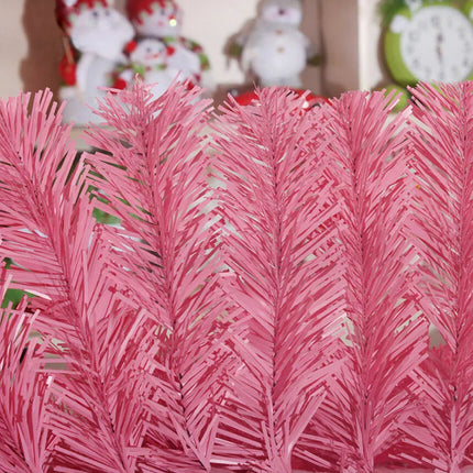 2ft/60CM Mini Pink Christmas Tree Home Office Xmas Table Decoration 80 Tips