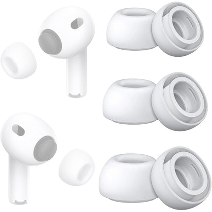 3 Pairs Replacement Ear Tips Compatible with AirPods Pro 3 (2025) Tip Apple
