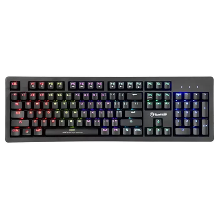 LED Gaming Mechanical Keyboard RGB Backlit USB Wired 104 Keys Blue Switch