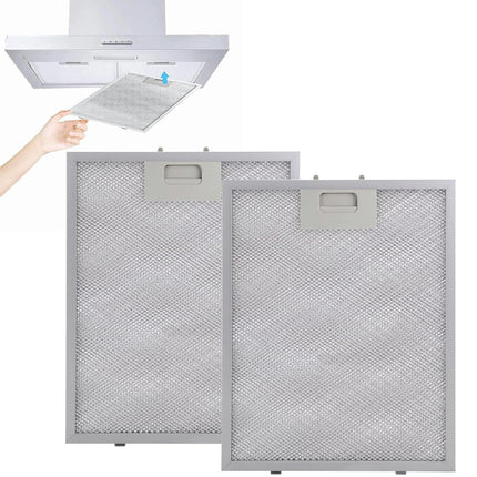 2Pcs 320 x 260mm Cooker Hood Filters Metal Mesh Extractor Vent Filter Universal