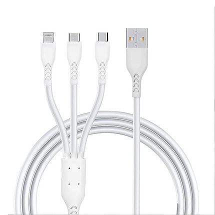 3in1 Fast Charging Cable USB C Type c Micro-usb for iPhone Samsung Apple Charger